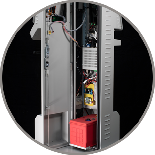 设备底部电池仓展示