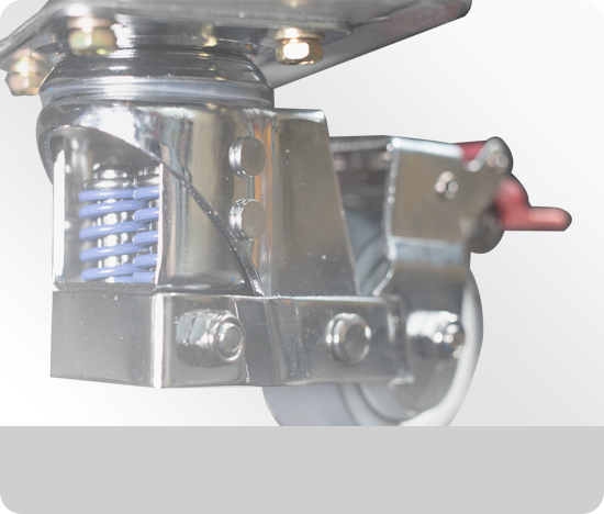 双弹簧减震细节